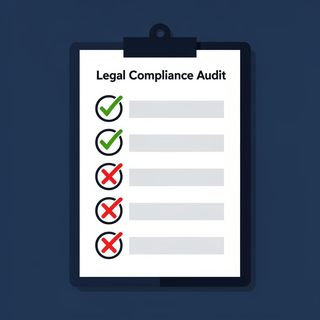 Checklist showing the 6 required blog structure elements for law firm content
