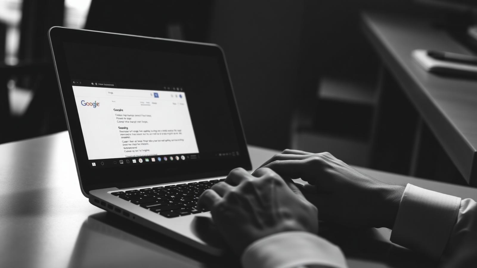 Filing a Google review removal request on a laptop