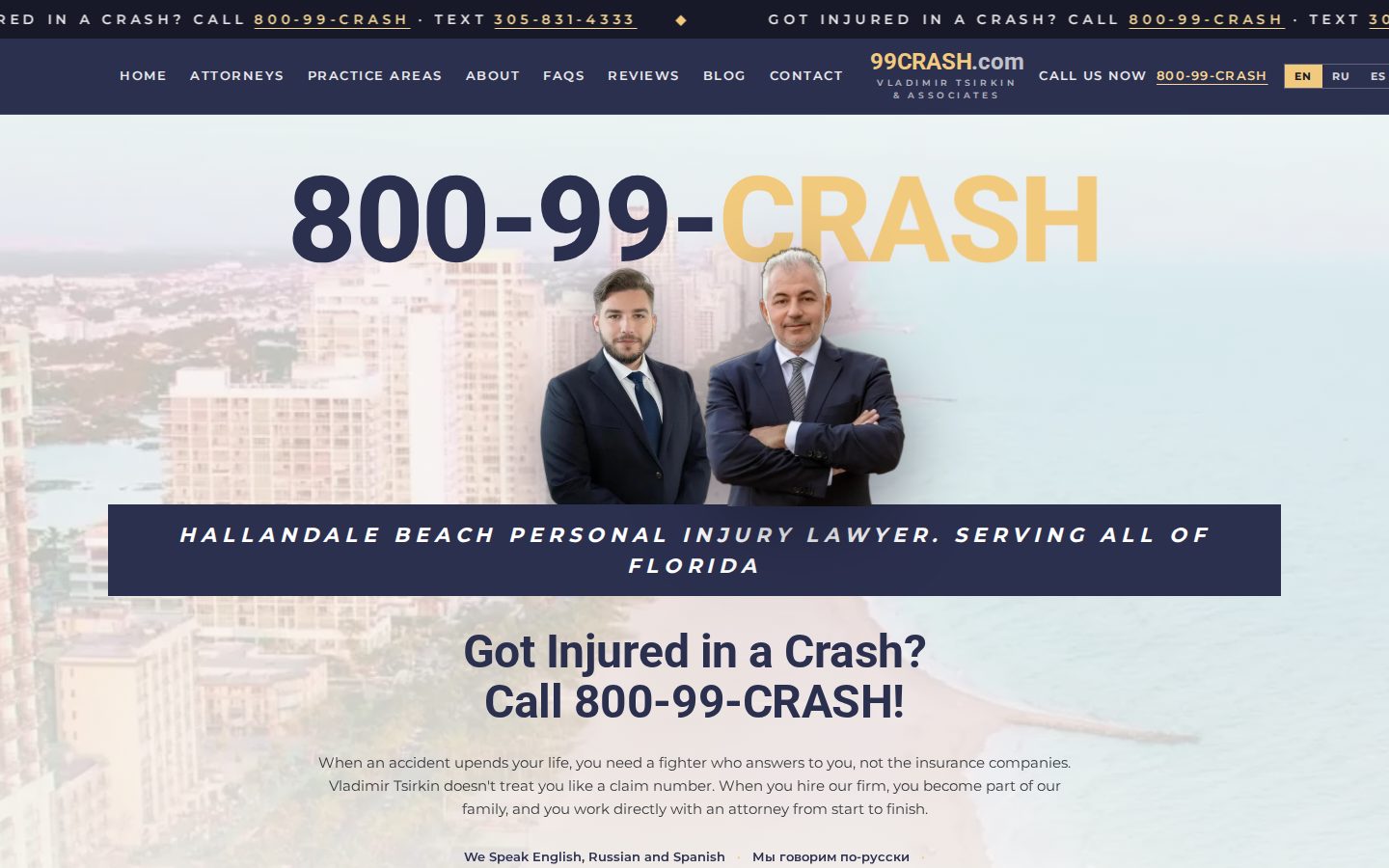 Vladimir Tsirkin & Associates website designed by Doctor Rank